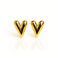 Golden Heart Embrace Earrings