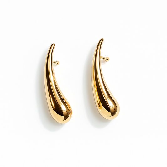 Golden Teardrop Grace Earrings