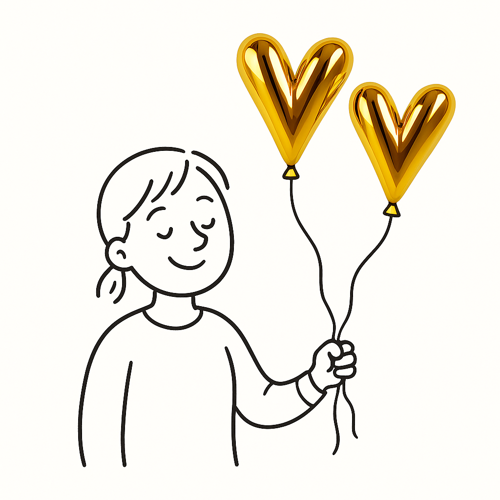 Golden Heart Embrace Earrings