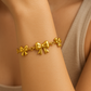 Golden Charm Bow Bracelet