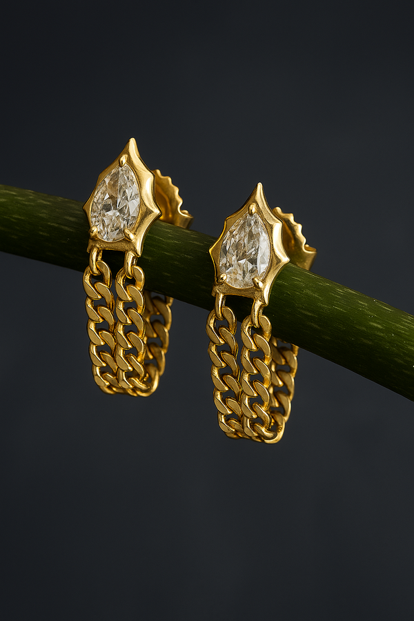 Cascada Chain Drop Earrings