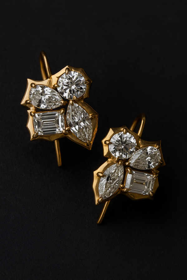 Nova Luxe  Geometric Stud Earrings