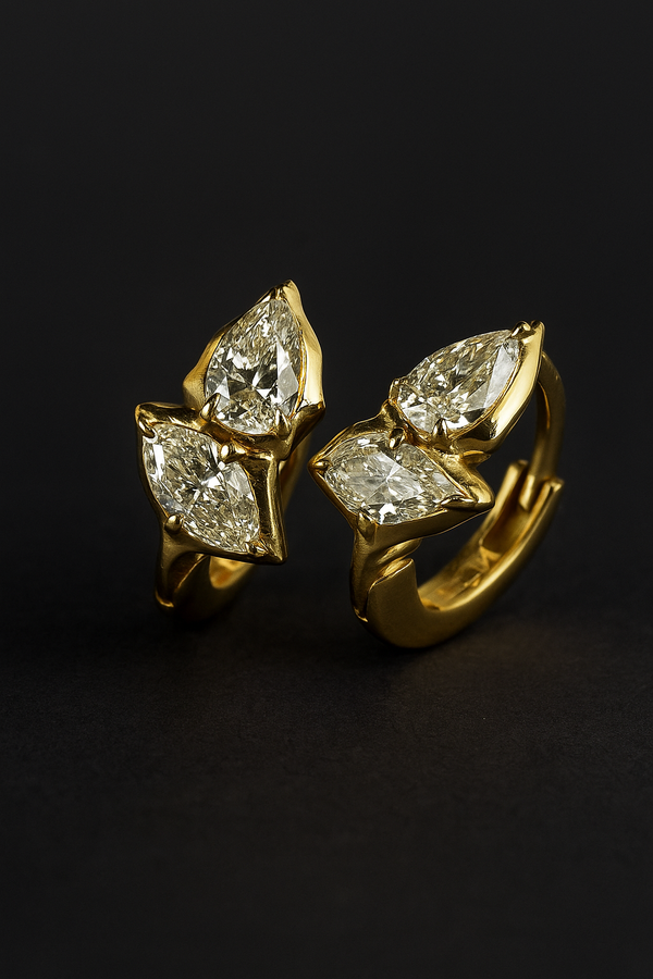 Aurora Leaf  Leaf Stud Earrings